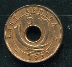 【硬幣】East Africa (東非), 1 Cent , K35 , 1962 #211481 品相全新UNC 歷史價格詳細信息