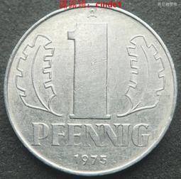 ????露天【至低價】東德民主德國1975年1芬尼鋁幣A廠（大字版）23E779 歷史價格詳細信息