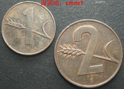 ????露天【至低價】瑞士1951年1、2分銅幣硬幣2枚壹起 23F455 歷史價格詳細信息