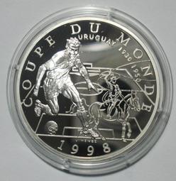 【匯海外幣】法國1994年20法郎 雙色幣 鑲嵌幣 奧運會之父 顧拜旦 紀念幣【滿300出貨】 歷史價格詳細信息