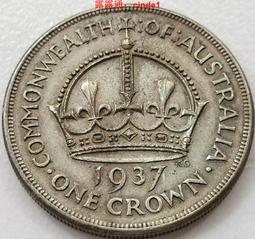 澳大利亞1克朗銀幣1937年209 歷史價格詳細信息