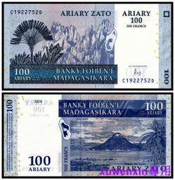 馬達加斯加100阿裡亞裡2004年P-86C全新UNC外國錢幣保真收藏紙鈔#紙幣#錢幣#外幣 歷史價格詳細信息