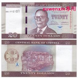 利比裡亞20元2011年全新UNC外國錢幣保真收藏紙鈔Liberia塔布曼#紙幣#錢幣#外幣 歷史價格詳細信息