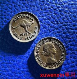 1107 澳大利亚半便士2/1便士硬币袋鼠女王1952-64年版铜币铜板 價格比較,價格查詢,歷史價格詳細信息