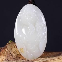 新疆和田玉白玉錦上添花掛件天然玉石花開富貴吊墜三色牌子男女款 歷史價格詳細信息