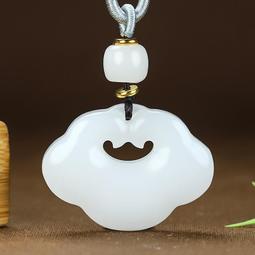 天然新疆和田玉手鏈羊脂白玉蓮花手鏈男女款路路通手串正品帶證書 歷史價格詳細信息