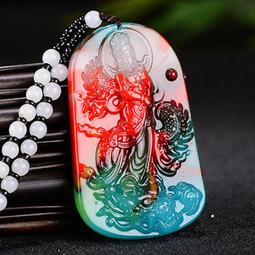 新疆和田玉彩玉下山虎吊墜生肖鼠虎平安牌護身符男款老虎項鍊掛墜 歷史價格詳細信息