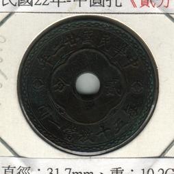 民國銅圓中孔壹分，自然包漿，包老保真，原狀態原味道 古玩 老物件 舊藏 -3841 歷史價格詳細信息