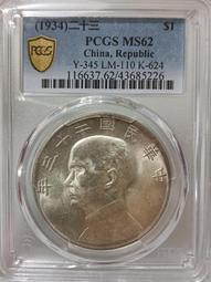 民國23年帆船 PCGS MS63 車輪光強 環彩包漿 色澤漂亮 [認證編號43499205] 【和美郵幣社】 歷史價格詳細信息