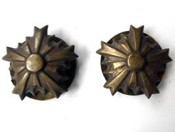 日據 大正 台中州 彰化郡  . 大型洋樓 純銅 新藝術 切子 吸頂燈 . 超經典大正 玻璃 銅燈體 全件完整！ . 徑 歷史價格詳細信息