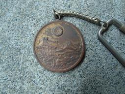 早期---明慧宮贈----銅製---鑰匙圈---直徑3.9公分---太極-----宗教---寺廟 歷史價格詳細信息