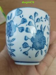 主人杯景德鎮仿古老陶泥青花纏枝蓮杯茶杯仿古瓷器古董古玩收藏 歷史價格詳細信息