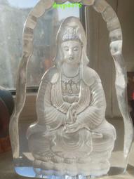 水晶觀音擺件(含木座) 011 觀音 佛像 擺飾 擺件 藝品 天然水晶 透明無暇 開運吉祥 送禮自用 歷史價格詳細信息