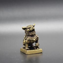 古玩雜項收藏仿古獅子頭酒杯三足酒杯銅酒杯工藝品擺件 歷史價格詳細信息
