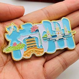 浙江杭州旅游風景錢塘江大橋鍍金紀念章 掛件創意金幣千島湖硬幣 歷史價格詳細信息