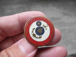 早期---海軍陸戰隊隊徽----銅質---長8.5公分--品如圖 歷史價格詳細信息