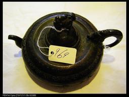 清代銅製茶道香道具兩件套，包漿醇厚，大美黑漆古皮殼，尺寸適中115 歷史價格詳細信息