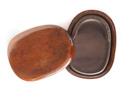 【汶采】老坑歙硯長眉紋-古幣硯  眉紋 水波 金星 雁湖眉 子石 歷史價格詳細信息