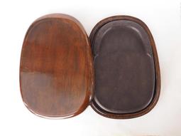 【汶采】老坑歙硯長眉紋-古幣硯  眉紋 水波 金星 雁湖眉 子石 歷史價格詳細信息