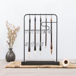 鐵藝毛筆架擺 創意家居書房書桌禪意辦公室樣板間售樓處軟裝飾品 SN1212 歷史價格詳細信息