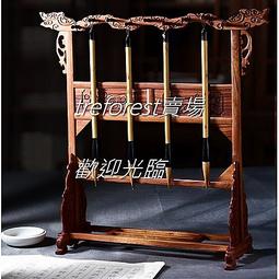 實木精雕毛筆架復古龍頭雞翅木架子毛筆掛架現代書房筆架筆掛擺件 歷史價格詳細信息