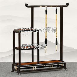 博古架新中式實木掛墻多寶閣茶架客廳墻上茶具架簡約多層格子架 歷史價格詳細信息