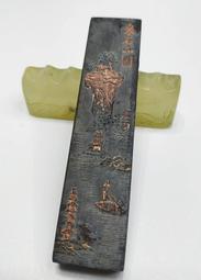 老墨條[山峯水畫系列]文房四寶 硯台  松煙墨墨條 歷史價格詳細信息