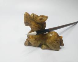 ＝國寶藝術＝[狗來富] 天然原石   文鎮  紙鎮 筆擱  工藝品 收藏版 歷史價格詳細信息