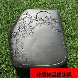 孤品 一物一圖 名師作品老坑硯臺/江流天地外/原石歙硯高檔文房端 歷史價格詳細信息