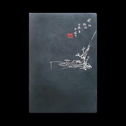 歙硯《寒梅傲雪》天然原石硯臺墨梅暗香硯書法繪畫小楷筆舔可壓紙 歷史價格詳細信息