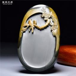 孤品名師作品/竹之韻/水舷坑水波紋老坑硯臺龍尾藏品歙硯文房硯臺 歷史價格詳細信息