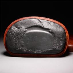 中國歙硯 龍尾山老坑龜甲紋藏品 名師硯臺歙硯 兼端硯藝術收藏 歷史價格詳細信息