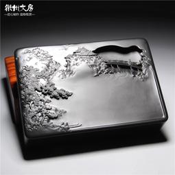 硯臺山百集手提硯圓形大號余墨不干硯臺書法擺件原石天然優質專用歙硯 歷史價格詳細信息
