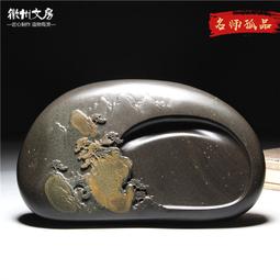 國家非遺硯臺 名師作品精品純手工歙硯抄經硯臺小楷硯掌中把玩蓮瓣硯臺老坑寫經硯精工版 歷史價格詳細信息