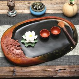 ！歙硯茶盤、干泡臺、壺承、茶托。精品硯臺、干泡。 歙硯修水石彩帶 尺寸25.5*17.5*4.5厘米，無包裝-2899 歷史價格詳細信息