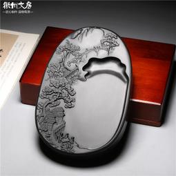 安徽歙硯/掌中寫經硯/老坑金皮硯臺兼老坑硯臺龍尾硯蓮瓣硯臺 歷史價格詳細信息