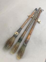 一號石獾，70年代高定款極品石獾老齊筆，長峰斗筆，硬毫，野石獾毫，手工刻字，牛角斗牛角頂，純動物毛無尼龍。-681 歷史價格詳細信息