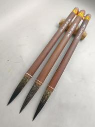 雙馬牌3支盒裝打包，特制兔毫，花苑新秀，70年代極品純紫毫，硬毫，回流老湖筆，手工刻字，刻字精美，牛角頂牛角-1782 歷史價格詳細信息