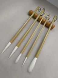 90年代純羊毫大長峰老湖筆2支打包，中長流，手工刻字，刻字精美。 出峰:8.3cm，口徑:11mm，歲月脫脂-1816 歷史價格詳細信息