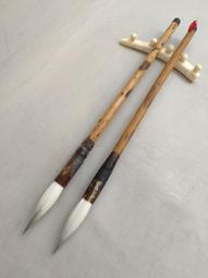 極品湘妃兼毫大斗筆，高貨定制兼毫斗筆一支，出峰8.3cm口徑23mm，玉化白水牛角筆斗筆頂，手感很好。紅精選-905 歷史價格詳細信息