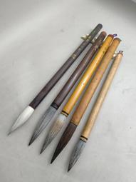 80年代極品硬毫4支打包，長峰斗筆，雙馬牌，雙鶴牌，山羊牌，紅太陽牌。其中兩支牛角斗，兩支紅木筆桿，用料扎實-1911 歷史價格詳細信息