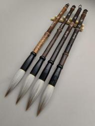 80年代狼毫老湖筆10支打包，山羊牌 精制小蘭竹，純動物毛無尼龍。出峰:2.5cm，口徑:6.3mm，紫毫加-530 歷史價格詳細信息