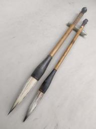 極品湘妃兼毫大斗筆，高貨定制兼毫斗筆一支，出峰8.3cm口徑23mm，玉化白水牛角筆斗筆頂，手感很好。紅精選-905 歷史價格詳細信息