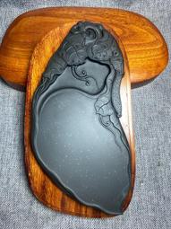 硯臺精品歙硯 文房四寶 《笑口常開》 歙硯銀星黑龍潭！ 尺寸14.5*10.5*3厘米，無包裝！-2737 歷史價格詳細信息