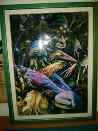 ※精靈仙子黑天使※大海報含木框尺寸：97*73公分特價：1200元含郵資！ 價格比較,價格查詢,歷史價格詳細信息