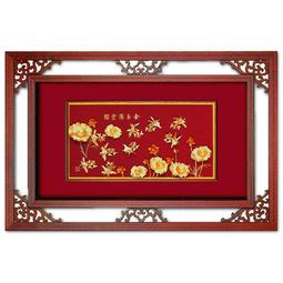 **開運陶源** 純金*高昇系列*錦鯉【九如呈祥】...81x42cm 歷史價格詳細信息