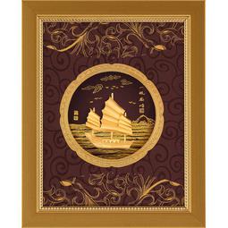 【開運陶源】金箔畫禮品 純金鴻運系列~【福祿壽桃】【桃李滿門】....33 x26 cm 歷史價格詳細信息