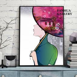 C - R - A - Z - Y - T - O - W - N　新中式山水風景掛畫靠山招財三聯畫現代沙發背景裝飾畫 歷史價格詳細信息