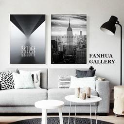 C - R - A - Z - Y - T - O - W - N　黑白寫意風景裝飾掛畫新中式簡約掛畫客廳樣品屋三聯掛畫 歷史價格詳細信息