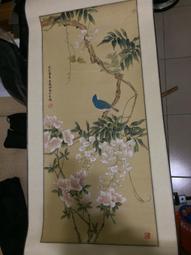 花鳥祥和玄關裝飾畫法式中國風走廊過道中式壁畫美式復古客廳掛畫 歷史價格詳細信息